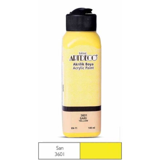 Artdeco 3601 Sarı Akrilik Boya 140 ml (T15911)