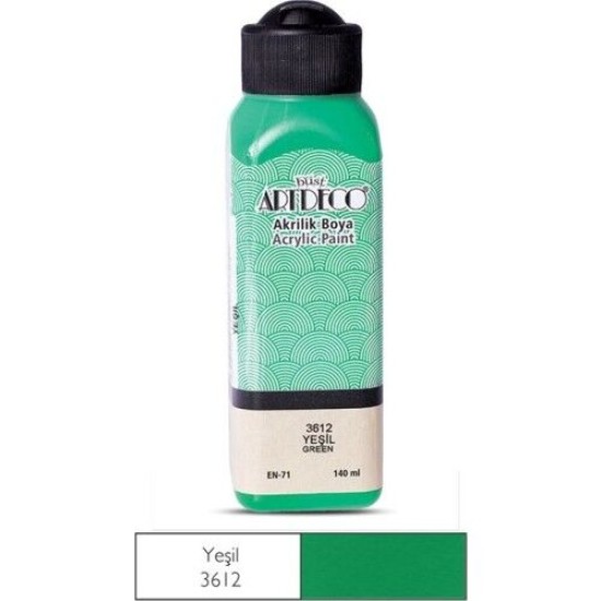 Artdeco 3612 Yeşil Akrilik Boya 140 ml (T15898)