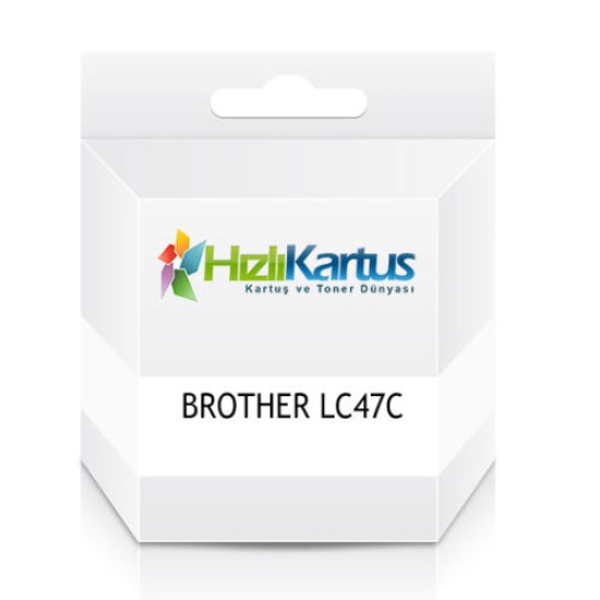 Brother LC47C Mavi Muadil Kartuş - DCP-110C  / DCP-115C (T10533)