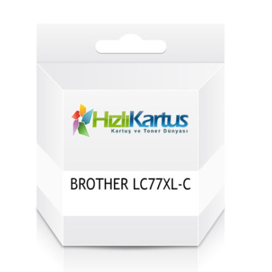 Brother LC77XL-C Mavi Muadil Kartuş - MFC-J6510DW / MFC-J6710DW (T10545)