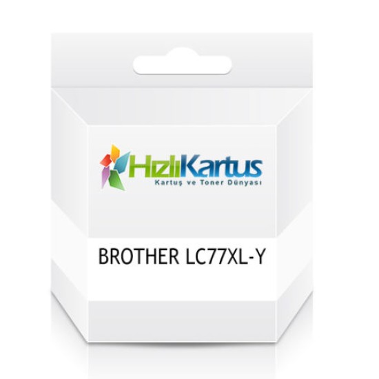 Brother LC77XL-Y Sarı Muadil Kartuş - MFC-J6510DW / MFC-J6710DW (T10546)