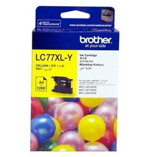 Brother LC77XLY Sarı Orjinal Kartuş - MFC-J6510DW / MFC-J6710DW (T12563)