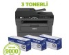 Brother MFC-L2716DW Fotokopi + Tarayıcı + Faks + Wi-Fi Laser Yazıcı (3 Tonerli) (T13305)