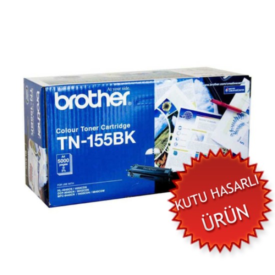 Brother TN-155BK Siyah Orjinal Toner - DCP-9040CN / HL-4040CN (C) (T8891)