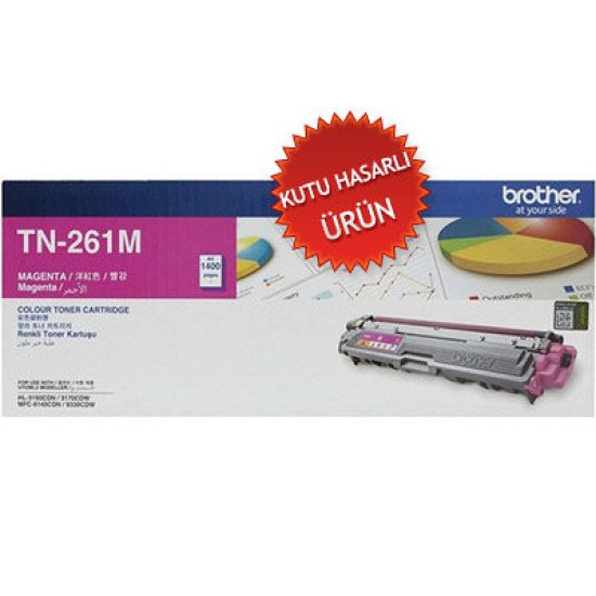 Brother TN-261M Kırmızı Orjinal Toner - HL-3150CDN (C) (T9040)