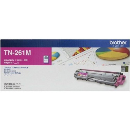 Brother TN-261M Kırmızı Orjinal Toner - HL-3150CDN (T9327)