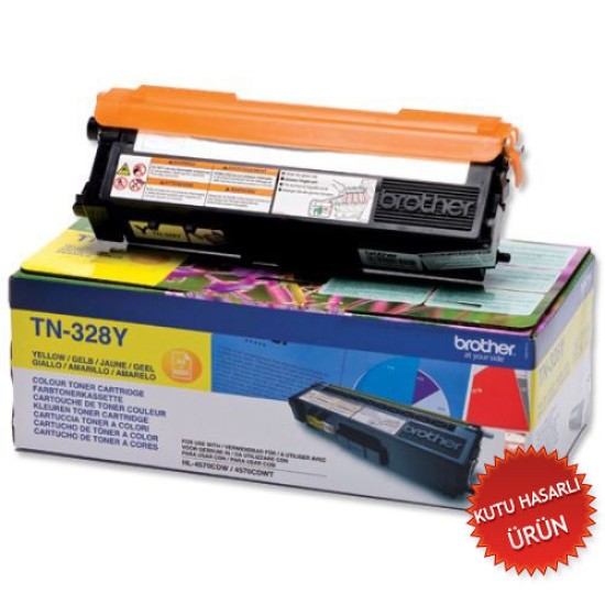 Brother TN-328Y Sarı Orjinal Toner - HL-4150CDN / HL-4570CDW (C) (T15510)