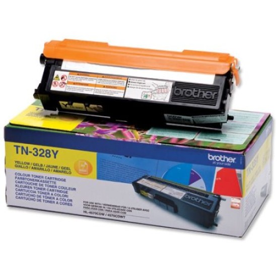 Brother TN-328Y Sarı Orjinal Toner - HL-4150CDN / HL-4570CDW (T10651)