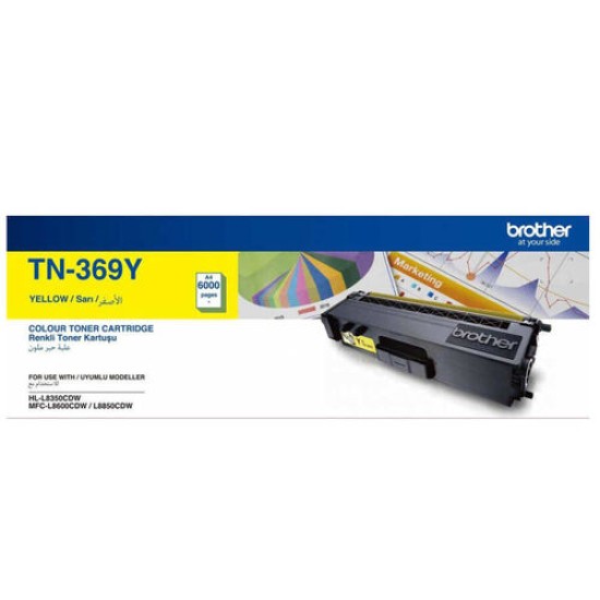 Brother TN-369Y Sarı Orjinal Toner Yüksek Kapasiteli - DCP-L8450 (T15208)