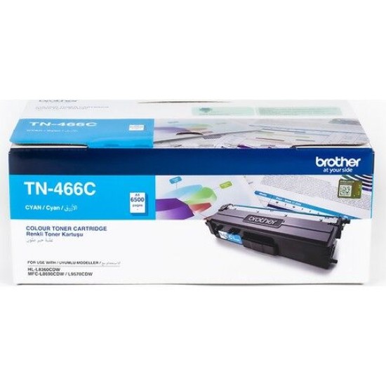 Brother TN-466C Mavi Orjinal Toner Yüksek Kapasiteli - DCP-L8410 (T15209)