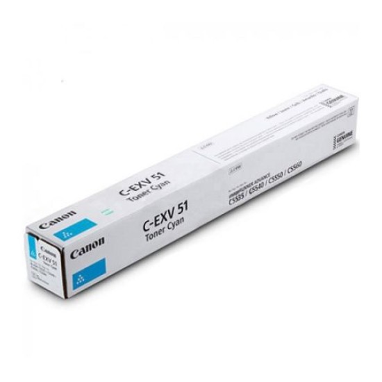 Canon C-EXV51L (0485C002) Mavi Orjinal Toner - IR-C5535i  / IR-C5540i (T8133)