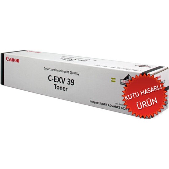 Canon C-EXV39 (4792B002) Orjinal Fotokopi Toneri - IR-4025 / IR-4035 (C) (T12200)