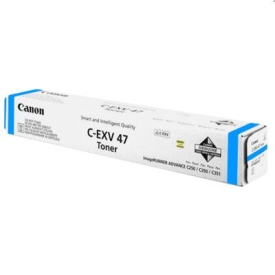 Canon C-EXV47 C (8517B002) Mavi Orjinal Toner - IR-C250i / IR-C350i (T9834)