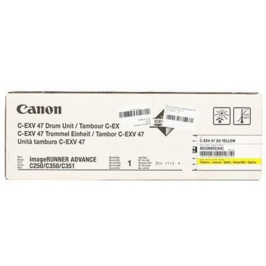 Canon C-EXV47Y (8523B002AA) Sarı Orjinal Drum Ünitesi - IR-C250i / IR-C350i (T10701)