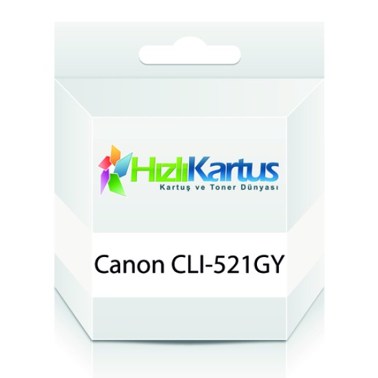 Canon CLI-521GY (2937B004AA) Gri Muadil Kartuş - MP540 / MP620 (T12252)