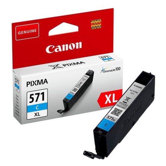 Canon CLI-571XL (0332C001) C Yüksek Kapasite Mavi Orjinal Kartuş - MG5700 / MG6800 (T12955)