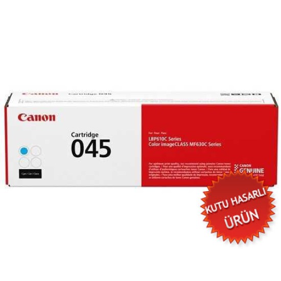 Canon CRG-045C (1241C002) Mavi Orjinal Toner - LBP610 / MF630 (C) (T13529)