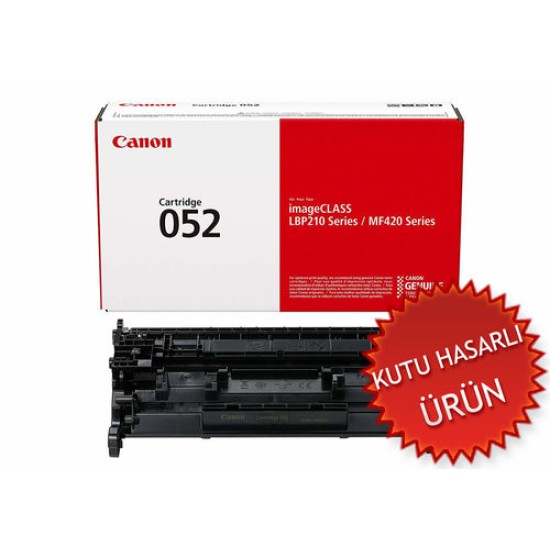 Canon CRG-052H (2200C002) Siyah Orjinal Toner Yüksek Kapasite - LBP212DW / LBP214DW (C) (T12193)