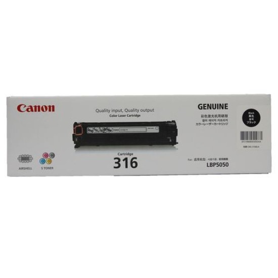 Canon CRG-316BK (1980B003) Siyah Orjinal Toner - LBP5050 / MF8030Cn / MF8050Cn (T11465)