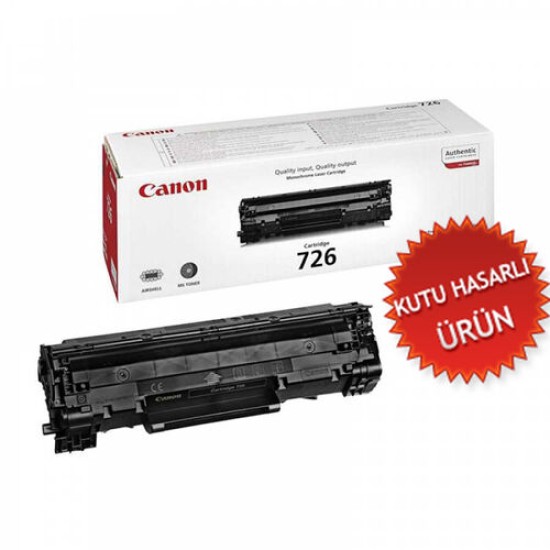 Canon CRG-726 (3483B002) Orjinal Siyah Toner - LBP-6200/LBP-6230 (C) (T13334)