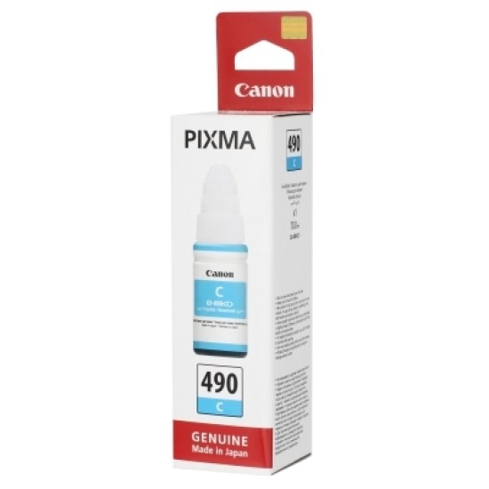 Canon GI-490C (0664C001) Mavi Orjinal Mürekkep - G1400 / G2400  (T1572)