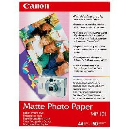 Canon MP-101 (7981A005AD) Mat Fotoğraf Kağıdı - 50 Adet 170gr (T1433)