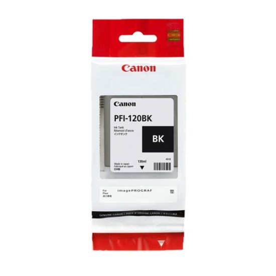 Canon PFI-120BK (2885C001) Siyah Orjinal Kartuş - TM-200 / TM-205  (T13355)