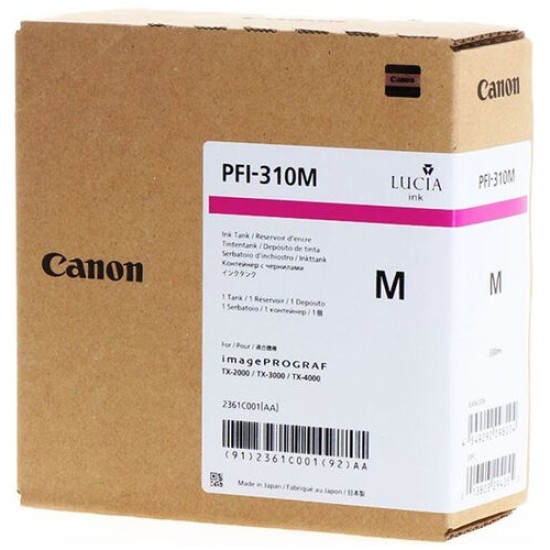 Canon PFI-310M (2361C001) Kırmızı Orjinal Kartuş - TX-2000 / TX-3000  (T12653)