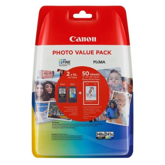 Canon PG-540XL / CL-541XL (5222B013) İkili Paket Orjinal Kartuş - MG2150 / MG3150 (T13050)