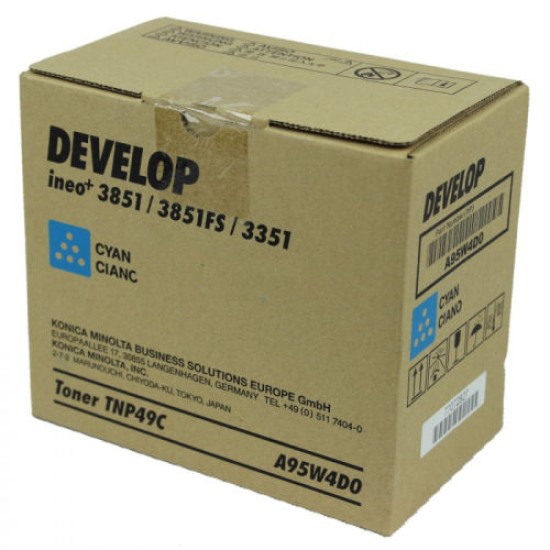 Develop TNP-49C Mavi Orjinal Toner - Ineo +3851 / +3851FS (T9614)