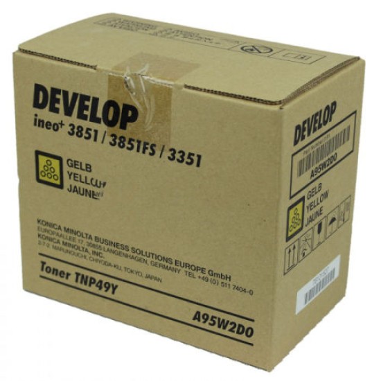 Develop TNP-49Y Sarı Orjinal Toner - Ineo +3851 / +3851FS (T9615)