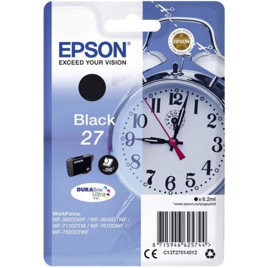 Epson C13T27014010 (27) Siyah Orjinal Kartuş - WF-3620 (T11351)