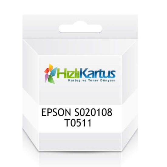 Epson C13S020108 (T0511) Siyah Muadil Kartuş - Stylus 1160 (T10511)