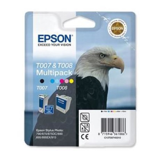 Epson C13T00740310 (T007&T008) Multıpack Orjinal Kartuş (T8615)