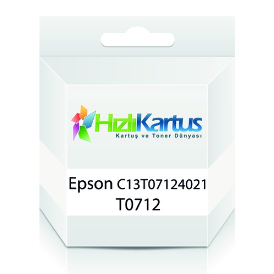 Epson C13T07124020 (T0712) Mavi Muadil Kartuş - Stylus SX215 (T9188)