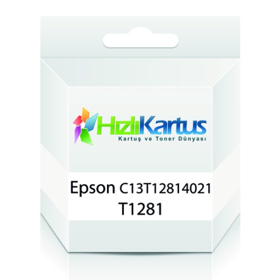 Epson C13T12814021 (T1281) Siyah Muadil Kartuş - Stylus SX125 (T9191)