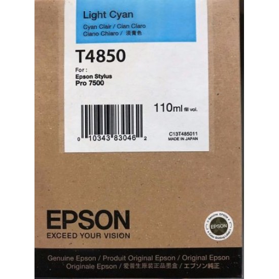 Epson C13T485011 (T4850) Açık Mavi Orjinal Kartuş - Stylus Pro 7500 (T8879)