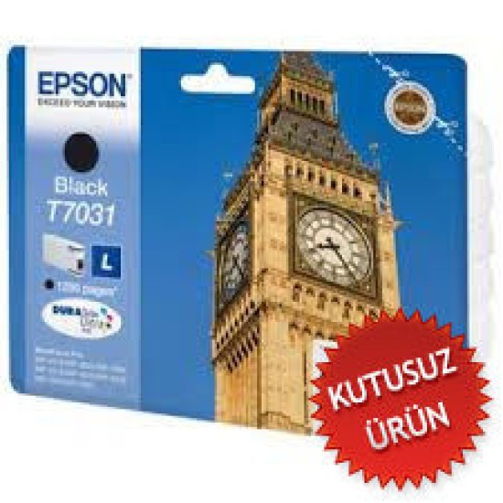 Epson C13T70314010 (T7031) Siyah Orjinal Kartuş - WP-4015DN (U) (T7613)