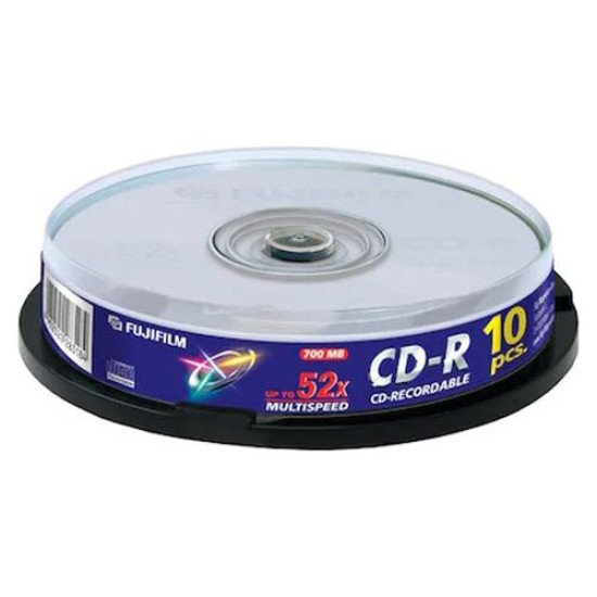 Fujifilm 52X MultiSpeed 700 MB CD-R (10&#039;lu Paket) (T16041)