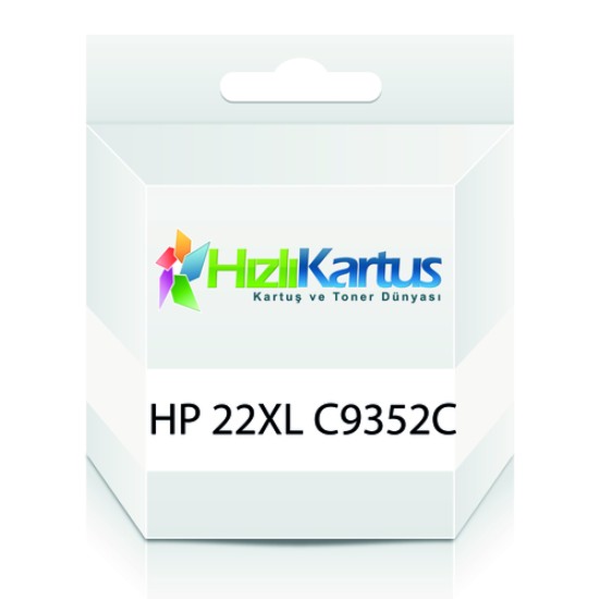 HP C9352C (22XL) Renkli Muadil Kartuş (T11173)