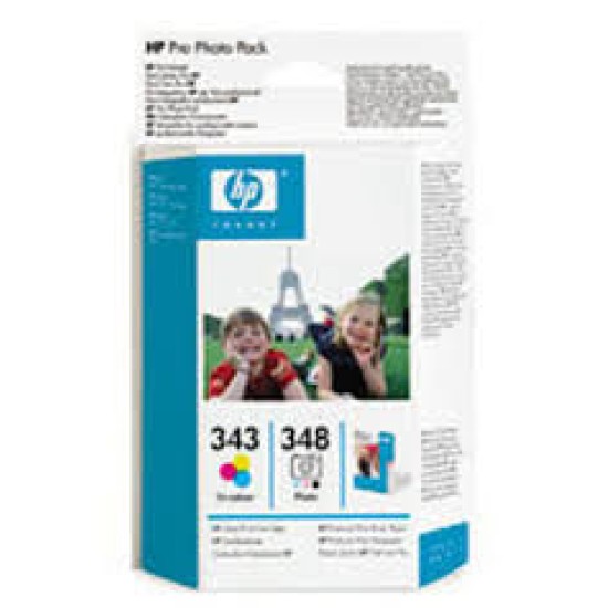 HP Q7875EE (343+348) Fotoğraf Paketi-Kartuş+ 120 Adet Fotoğraf Kağıdı (T10840)