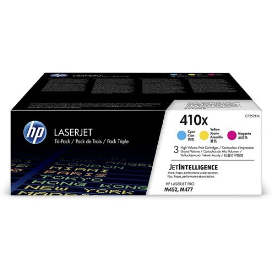 HP CF252XM (410X) 3lü Paket Orjinal Toner - LaserJet Pro M452dn (T13070)