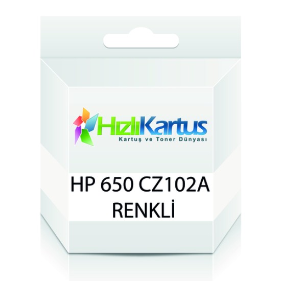 HP CZ102A (650) Renkli Muadil Kartuş - Deskjet 2510 / 2514 (T10623)