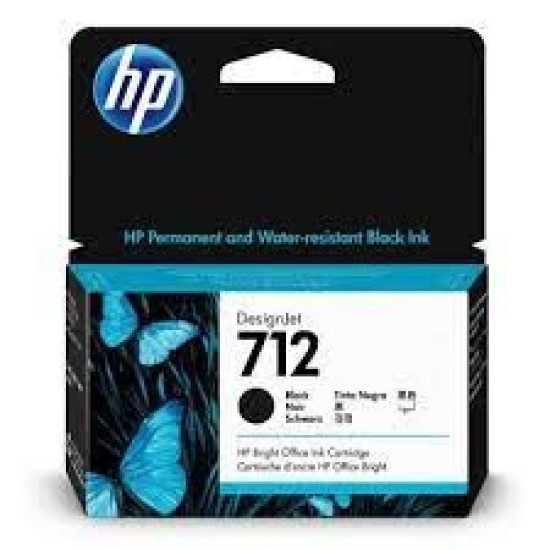 HP 3ED70A (712) Siyah Orjinal Kartuş - DesignJet T650 (T15052)