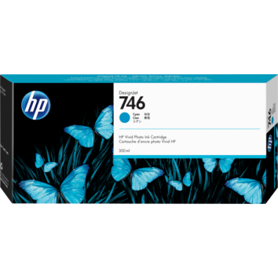 HP P2V80A (746) Mavi Orjinal Kartuş - DesignJet Z6 / Z9+dr (T12472)