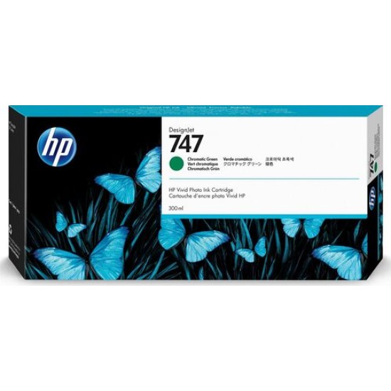 HP P2V84A (747) Kromatik Yeşil Orjinal Kartuş - Designjet Z9 / Designjet Z9+ (T12927)