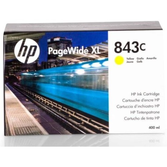 HP C1Q68A (843C) Sarı Orjinal Kartuş - PageWide XL4000 (T10955)