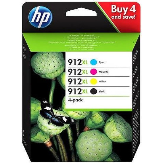 HP 3YP34AE (912XL) CMYK 4lü Set Orjinal Kartuş - OfficeJet Pro 8012 / 8013 (T11283)