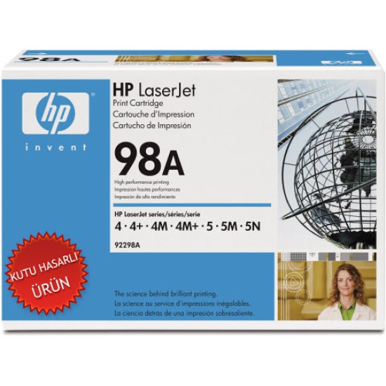 HP 92298A (98A) Siyah Orjinal Toner - LaserJet 4m / 5m (C) (T8007)