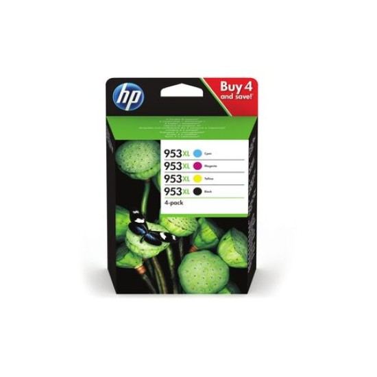 HP 3HZ52AE (953XL) 4lü Paket Orjinal Kartuş Yüksek Kapasite - OfficeJet Pro 7720 (T12946)